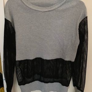 Mesh cut out long sleeve top!